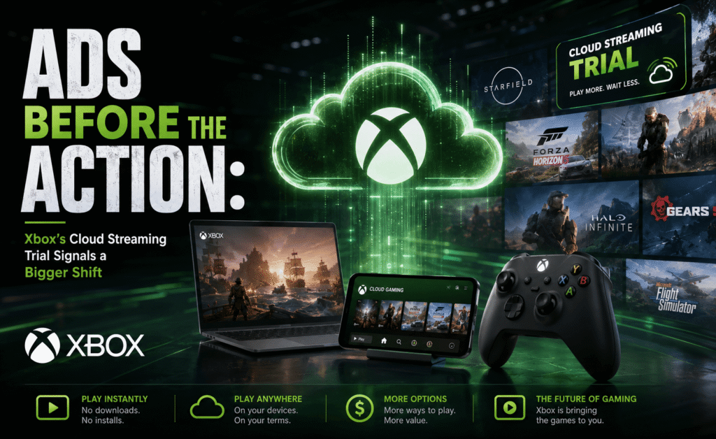 Ads Before the Action: Xbox's Cloud Streaming Trial Signals a Bigger Shift
