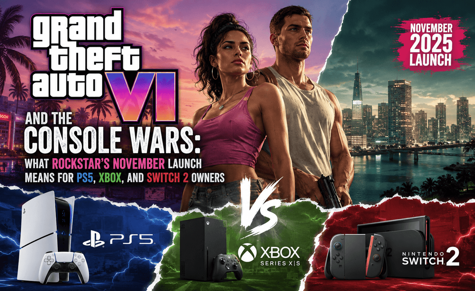 GTA 6 and the Console Wars: What Rockstar’s November Launch Means for PS5, Xbox, and Switch 2 Owners