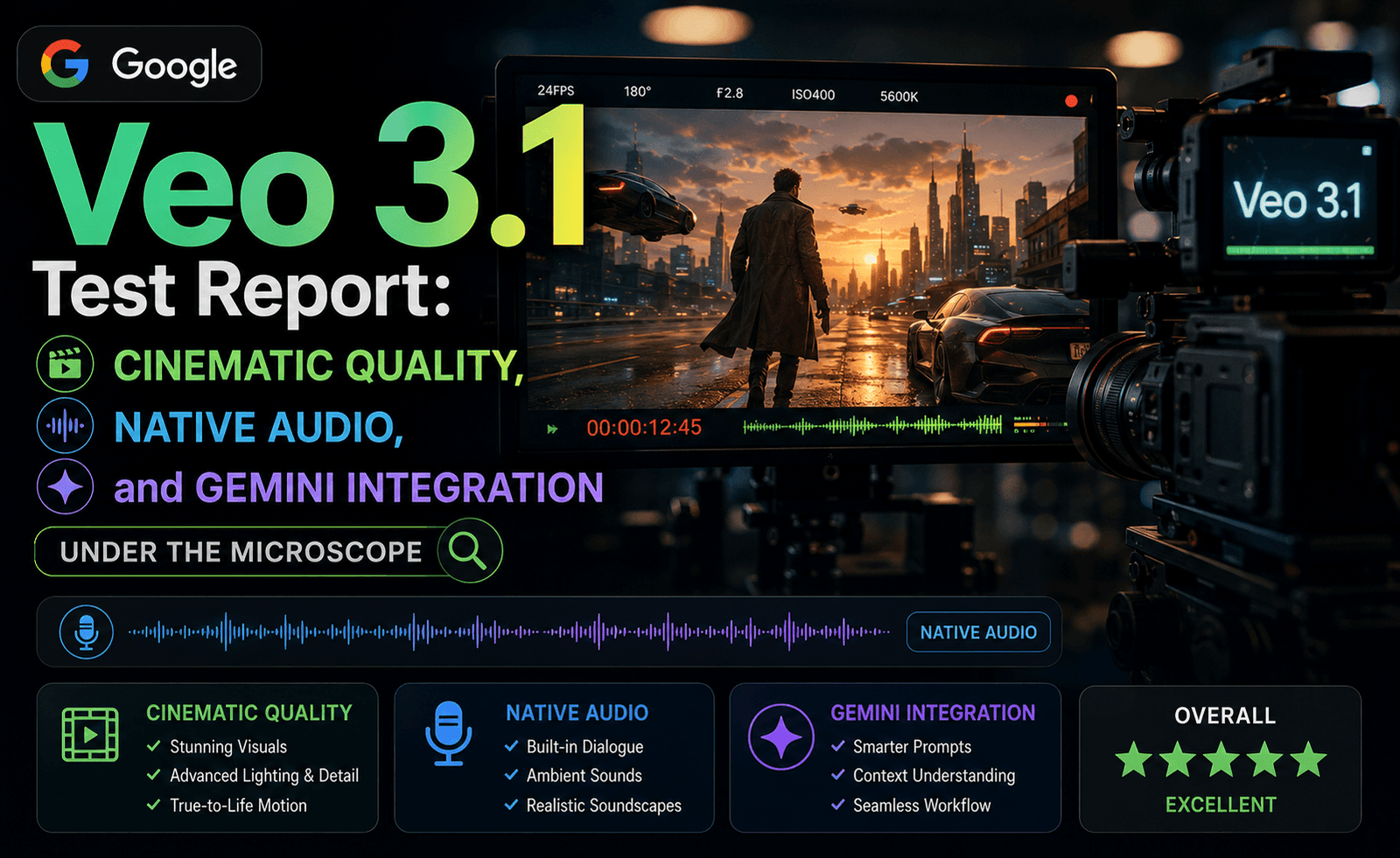 Google Veo 3.1 Test Report: Cinematic Quality, Native Audio, and Gemini Integration Under the Microscope