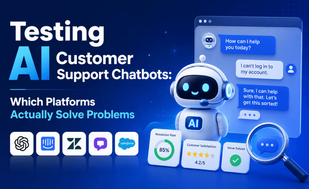 Testing AI Customer Support Chatbots: Which Platforms Actually Solve Problems