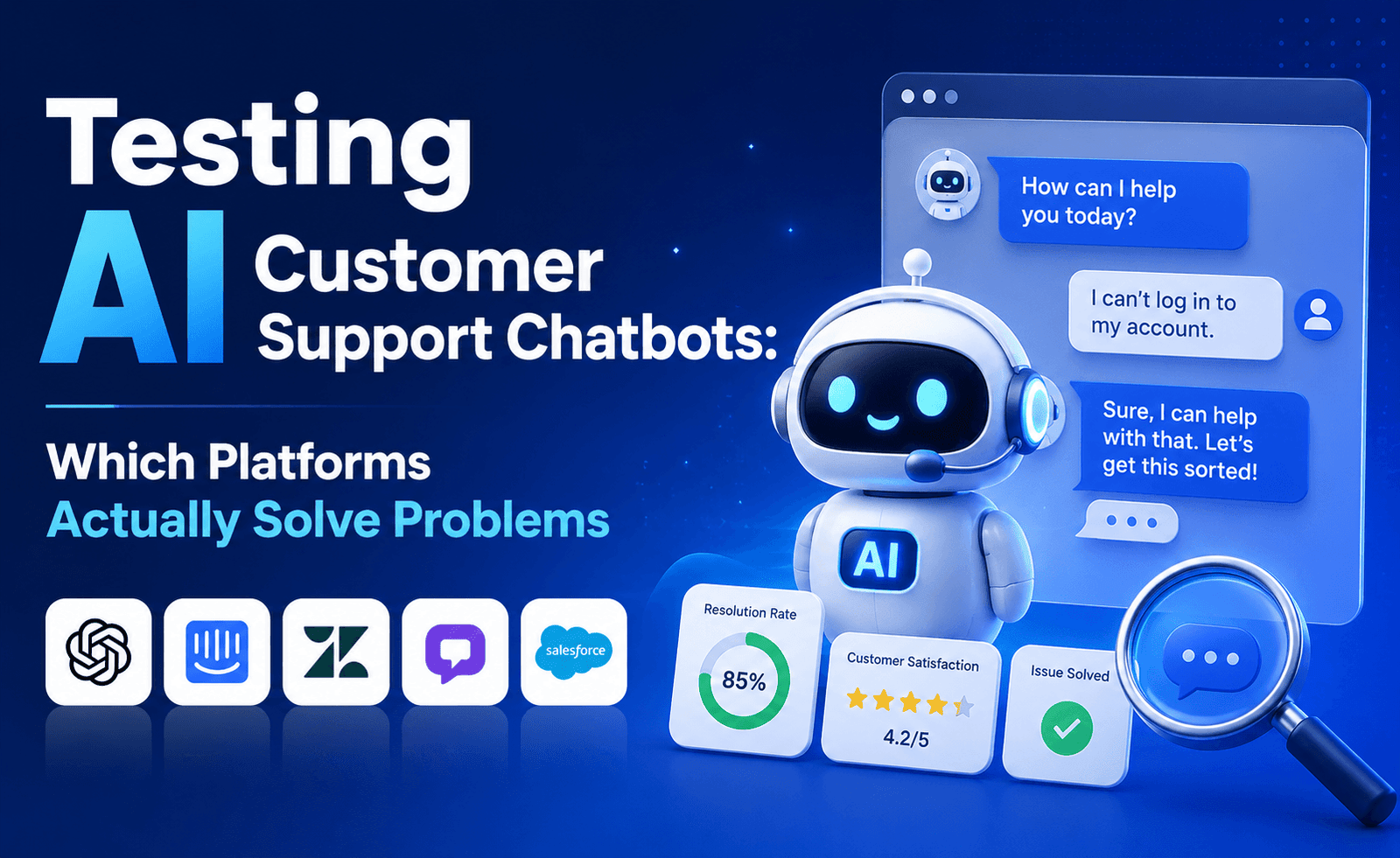Testing AI Customer Support Chatbots: Which Platforms Actually Solve Problems