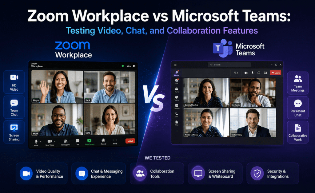 Zoom Workplace vs Microsoft Teams: Testing Video, Chat, and Collaboration Features